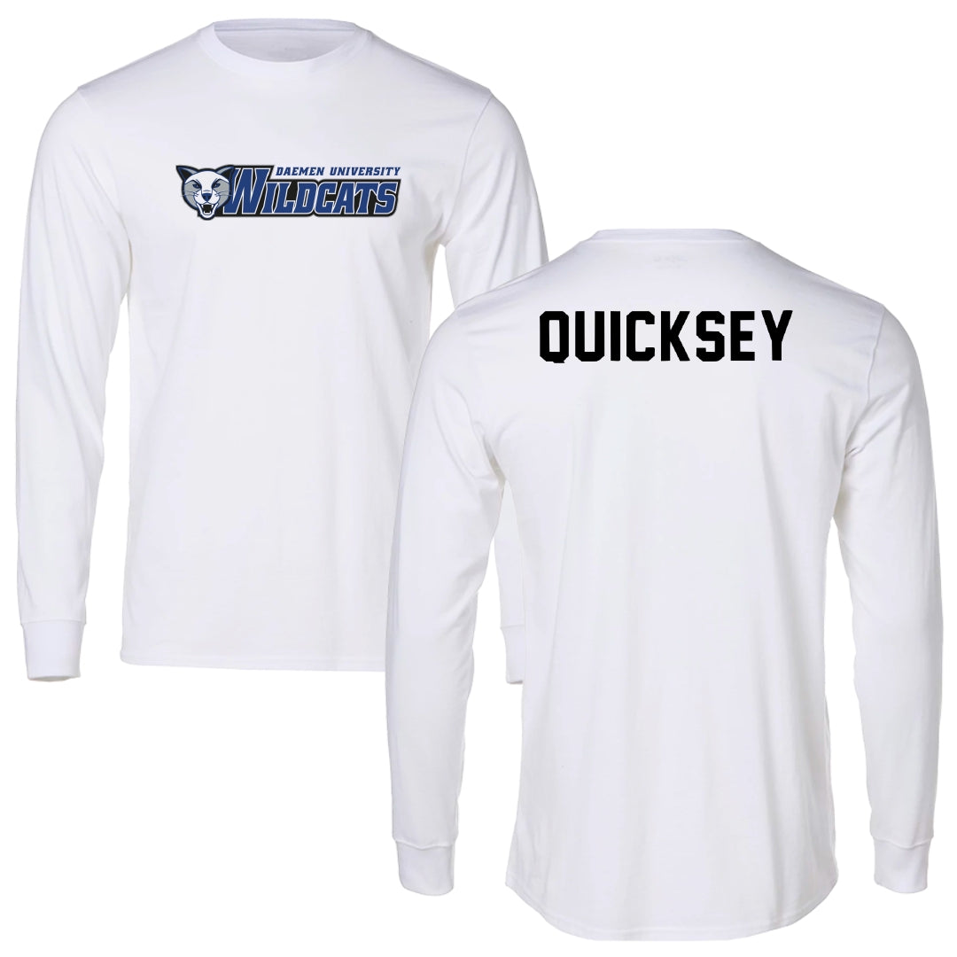 Daemen University TF and XC White Performance Long Sleeve - DNaesha Quicksey