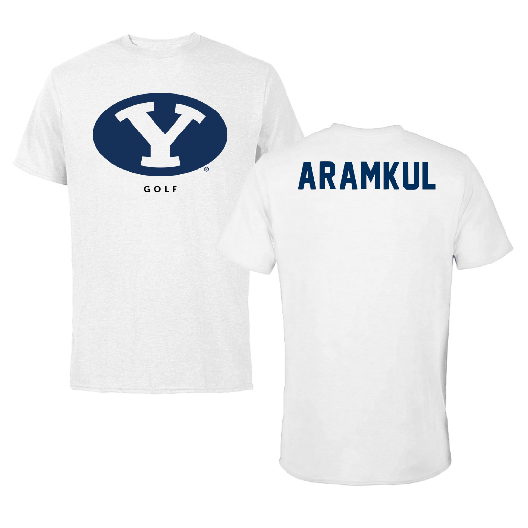 Brigham Young University Golf White Performance Tee - Kanyanol Aramkul