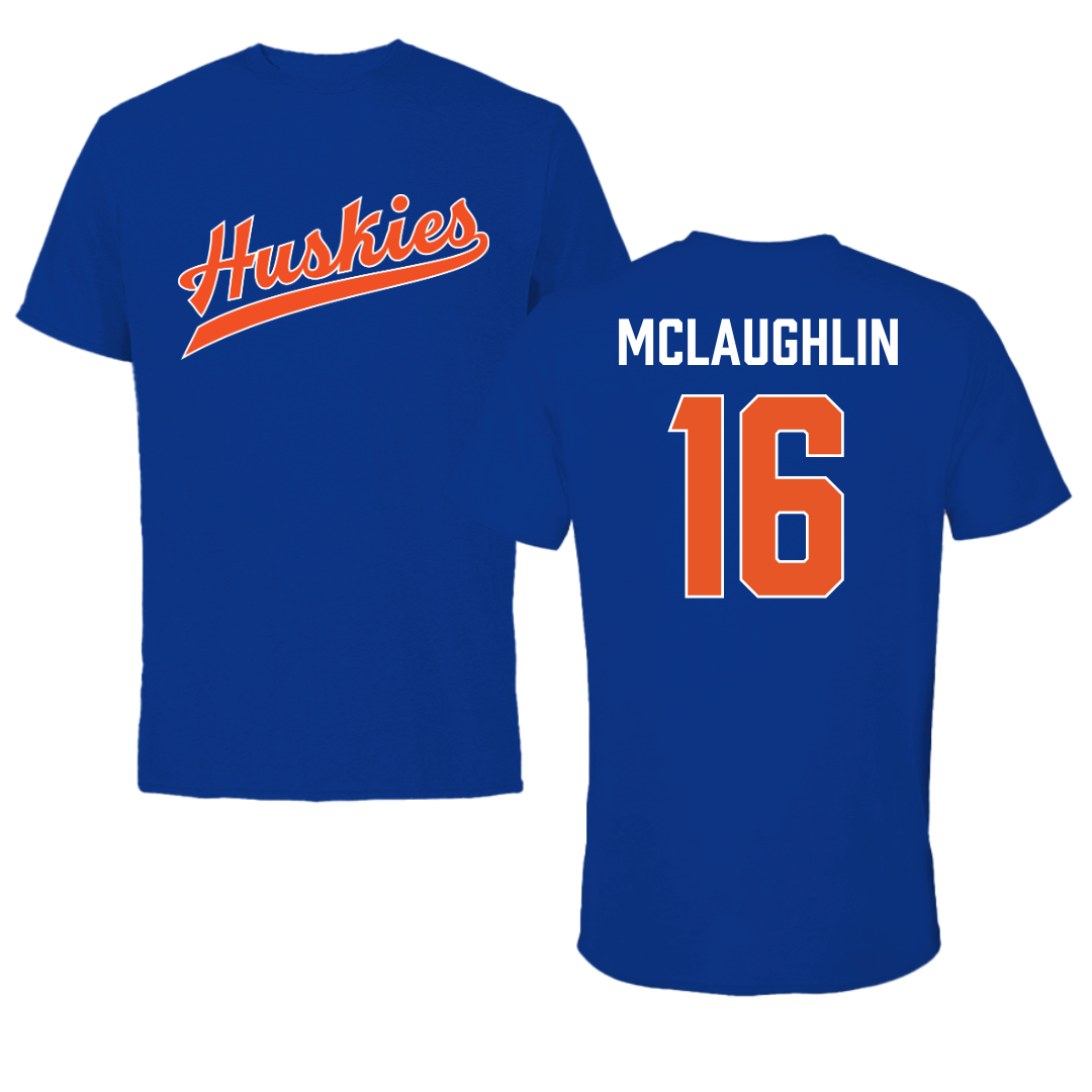 Houston Christian University Volleyball True Royal Tee - #16 Grace McLaughlin