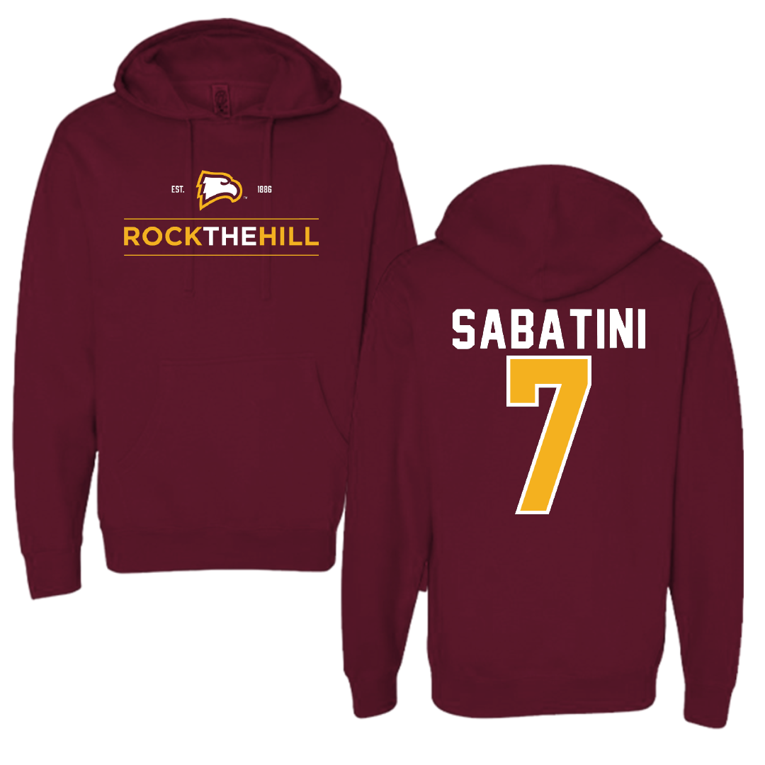 Winthrop University Lacrosse Garnet General Hoodie - #7 Sofia Sabatini