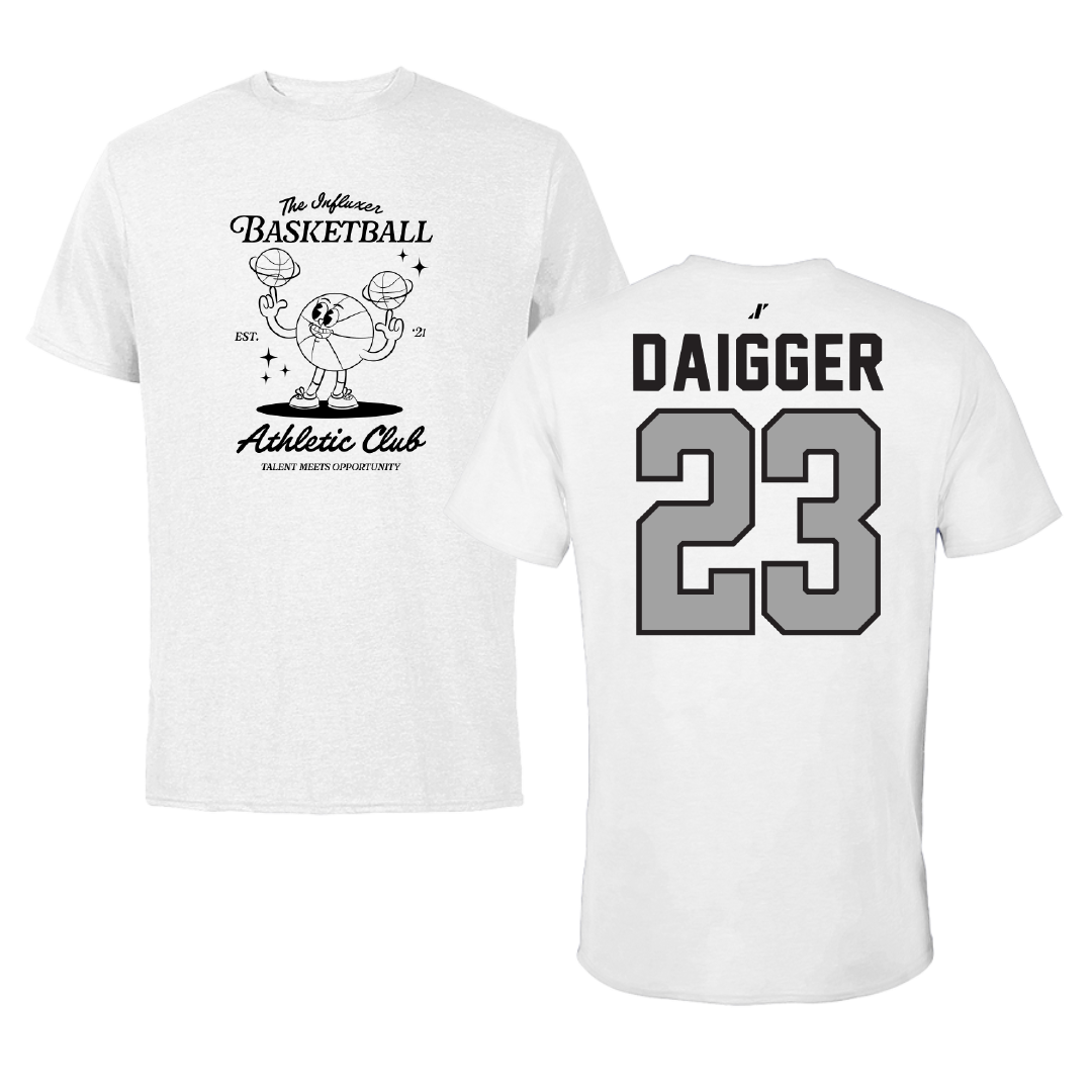 Basketball White Influxer Athletic Club Tee - #23 Kacie Daigger