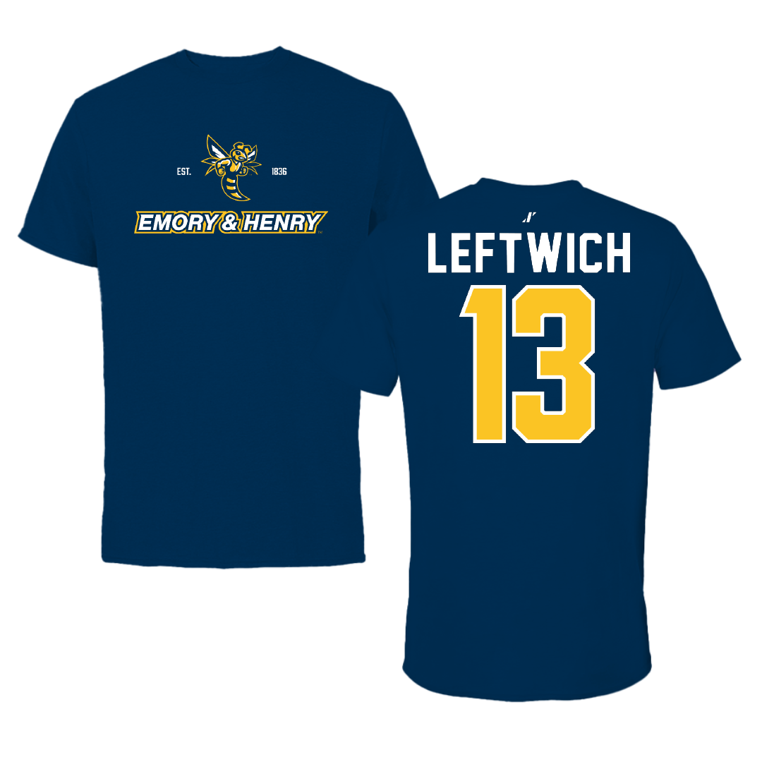Emory & Henry College Lacrosse Navy General Tee - #13 Peyton Leftwich