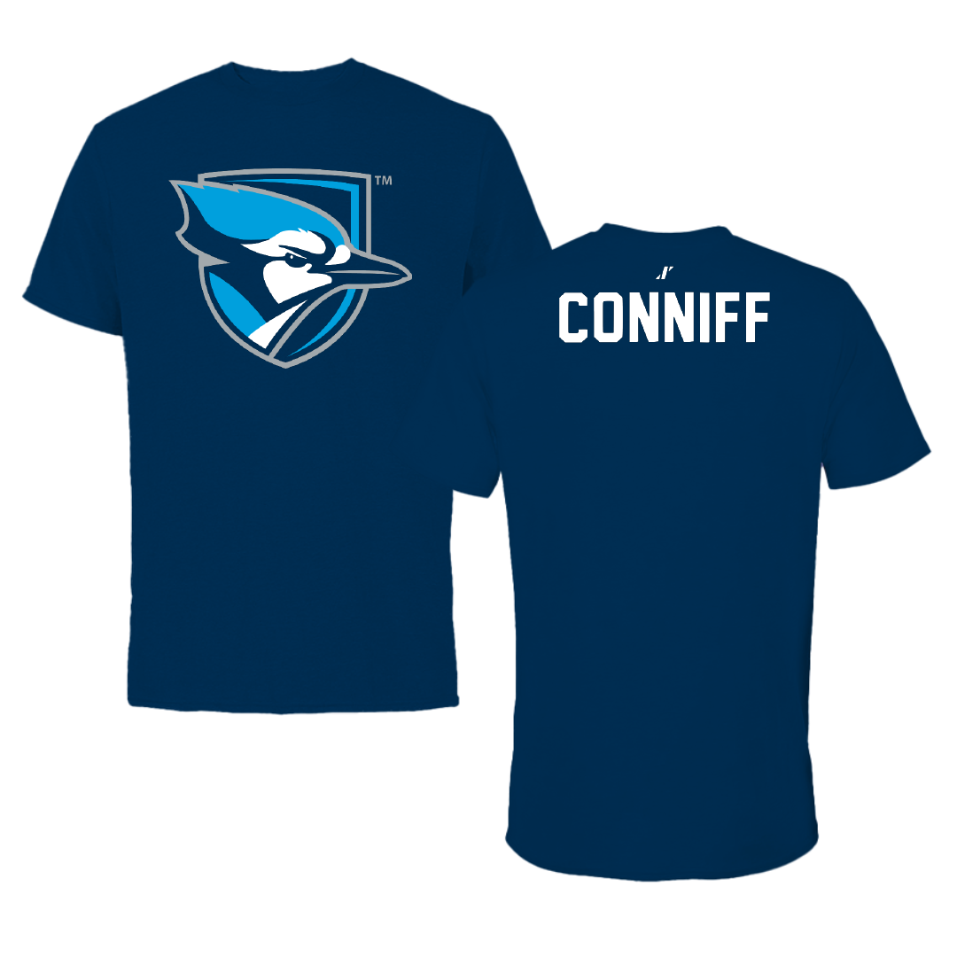 Elmhurst University Golf Navy Mascot Tee - Sean Conniff