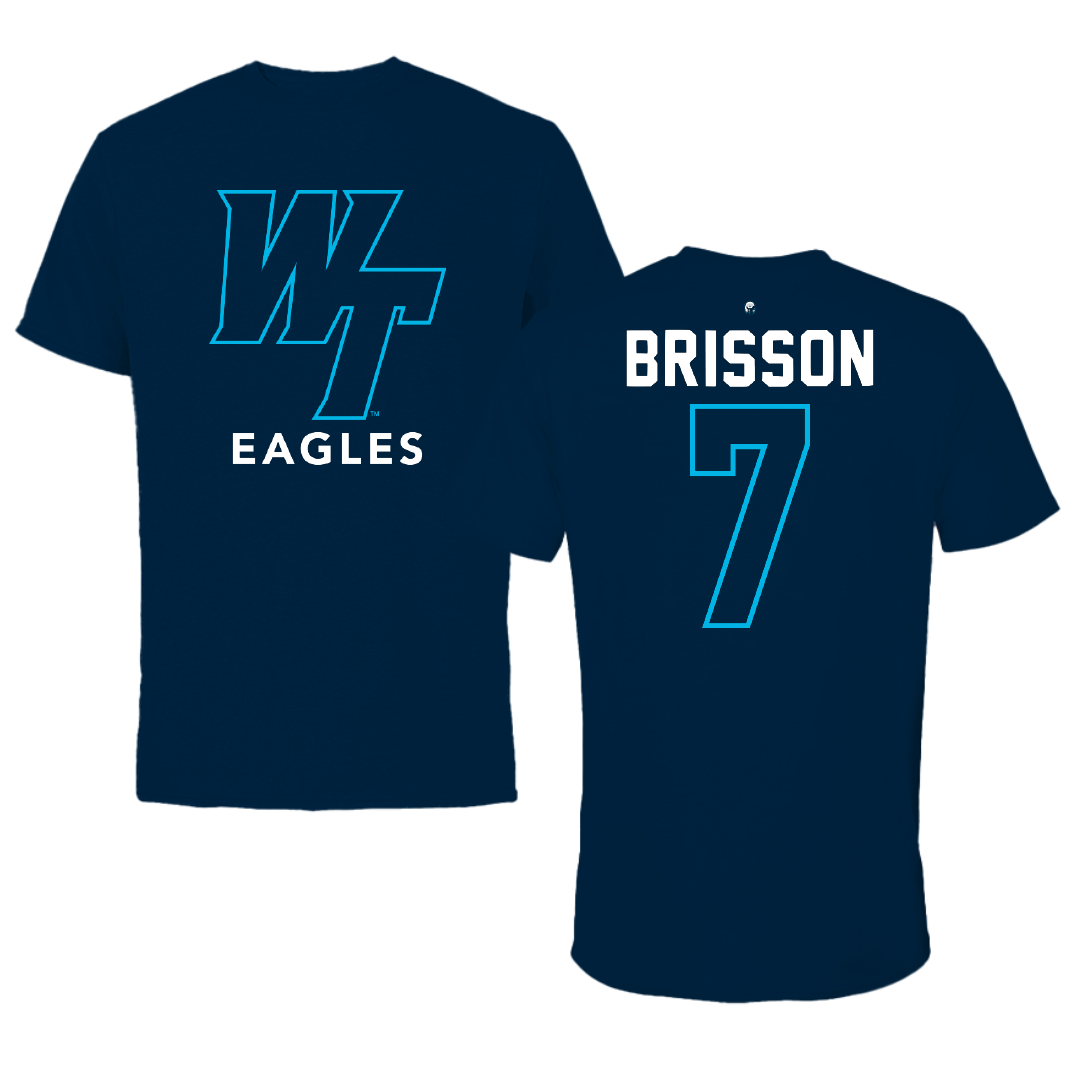 Wake Tech Community College Softball Navy Tee - #7 Kaitlynn Brisson