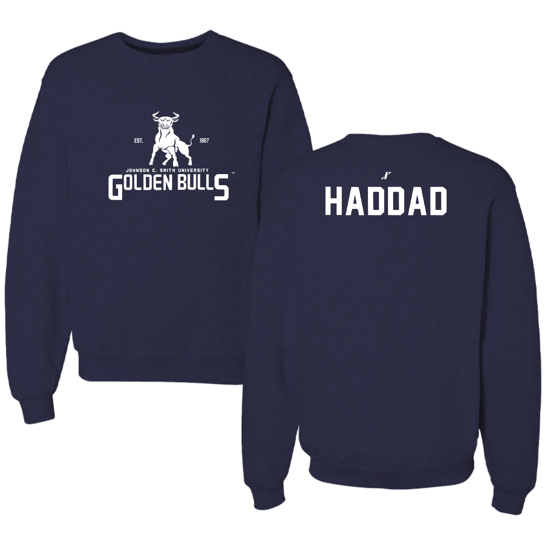 Johnson C. Smith University Golf Navy General Crewneck - Pedro Haddad