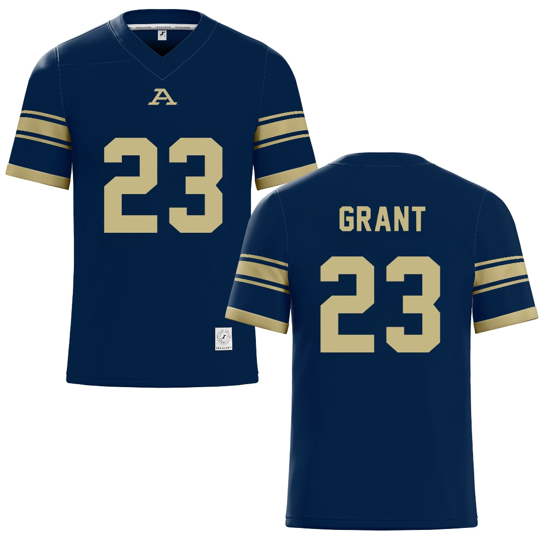 University of Akron Navy Lacrosse Jersey - #23 Kayli Grant