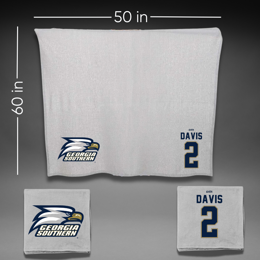 Georgia Southern University Softball Gray Blanket - #2 Emma Davis