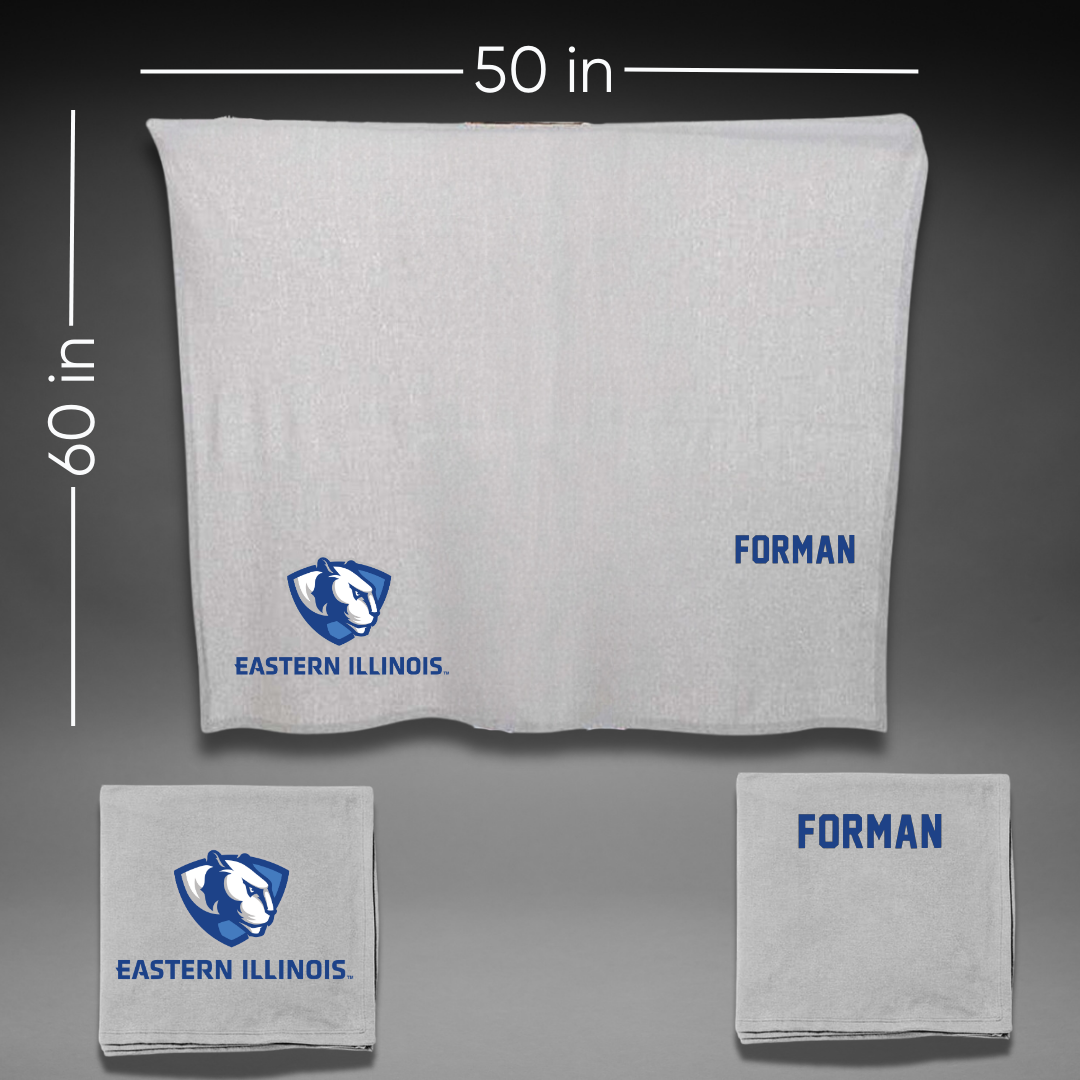 Eastern Illinois University TF and XC Gray Blanket - Demarion Forman