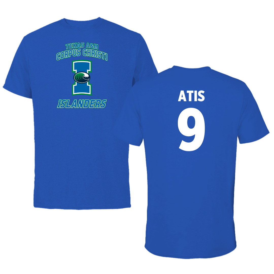 Texas A&M University-Corpus Christi Soccer Blue Islanders Tee - #9 Mai-Lisa Atis