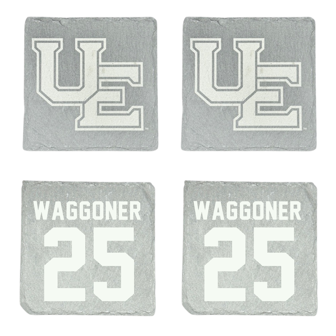 University of Evansville Baseball Stone Coaster (4 Pack)  - #25 Evan Waggoner