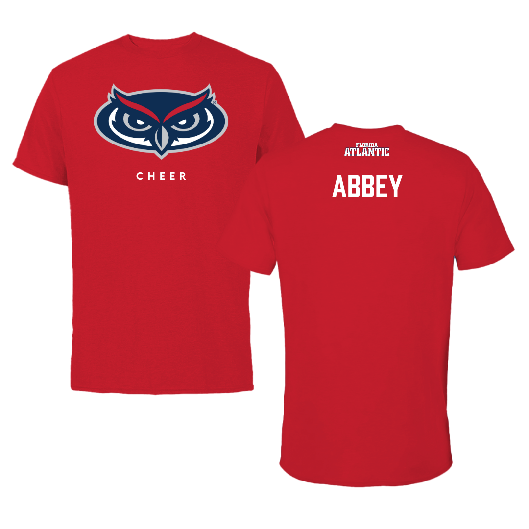 Florida Atlantic University Cheer Red Jersey Tee - Lauren Abbey