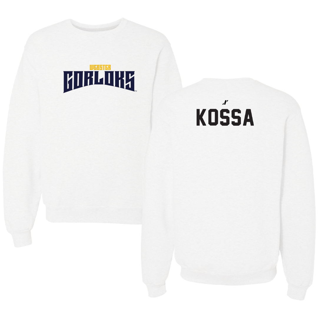 Webster University TF and XC White Classic Crewneck - Othniel Kossa