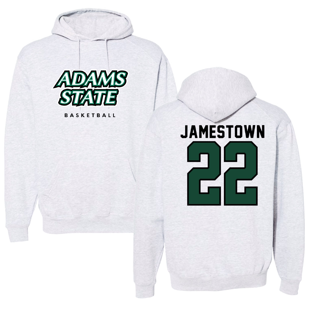 Adams State University Basketball Gray Block Hoodie - #22 Tajaun Jamestown