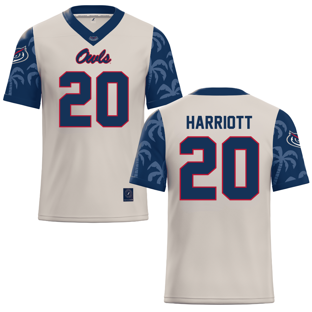 Florida Atlantic University Sand Football Jersey - #20 Joshua Harriott