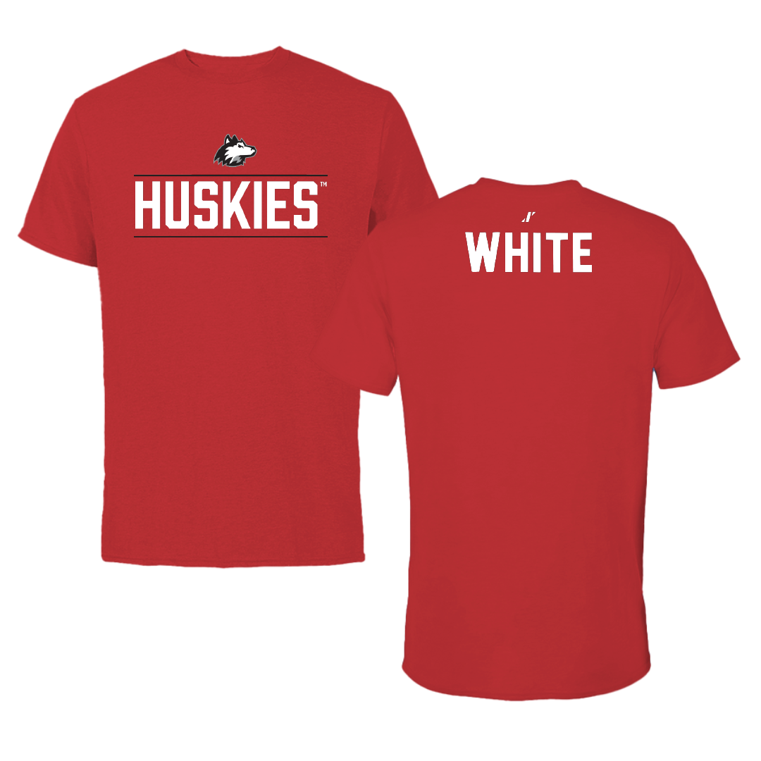 Northern Illinois University Gymnastics Red General Performance Tee - Drake White