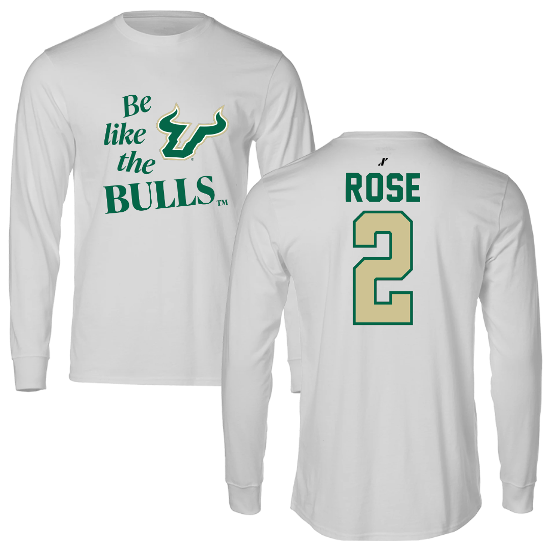 University of South Florida Baseball Light Gray Be Like Us Performance Long Sleeve - #2 Matt Rose