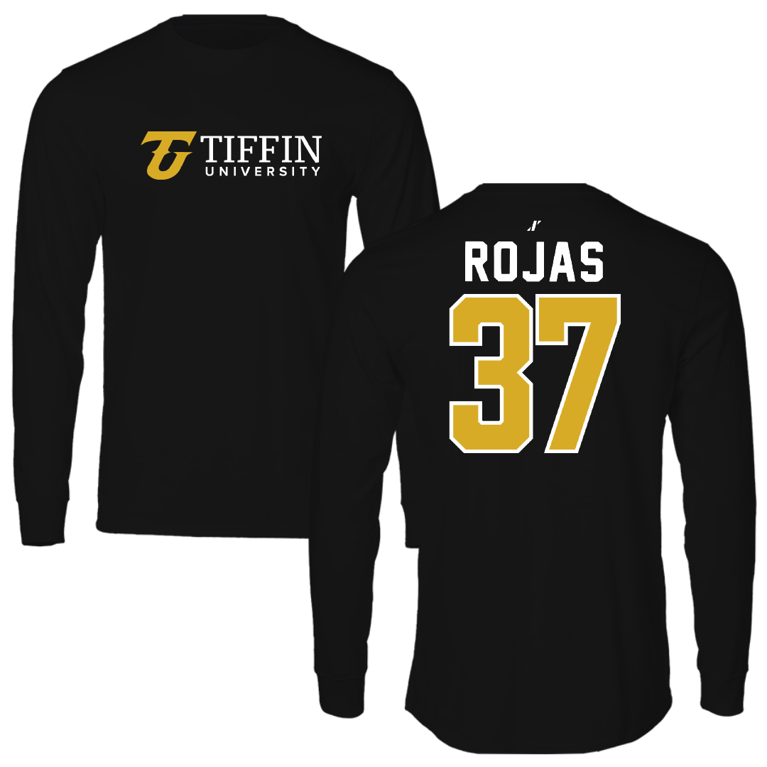 Tiffin University Soccer Black Performance Long Sleeve - #37 Alejandro Rojas