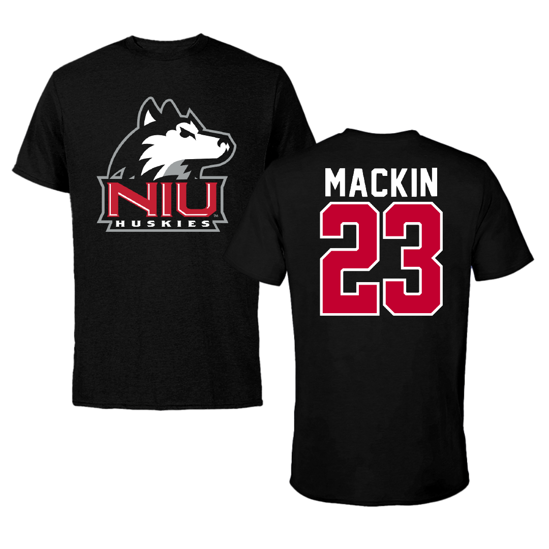 Northern Illinois University Softball Black Performance Tee - #23 Taylor Mackin
