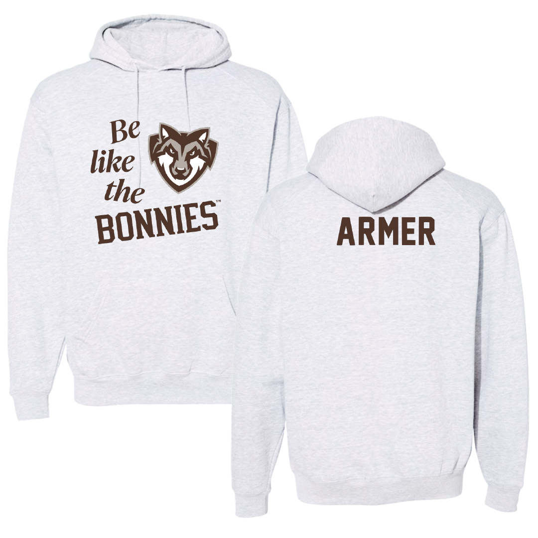 St. Bonaventure University TF and XC Light Gray Be Like Us Hoodie - Jake Armer