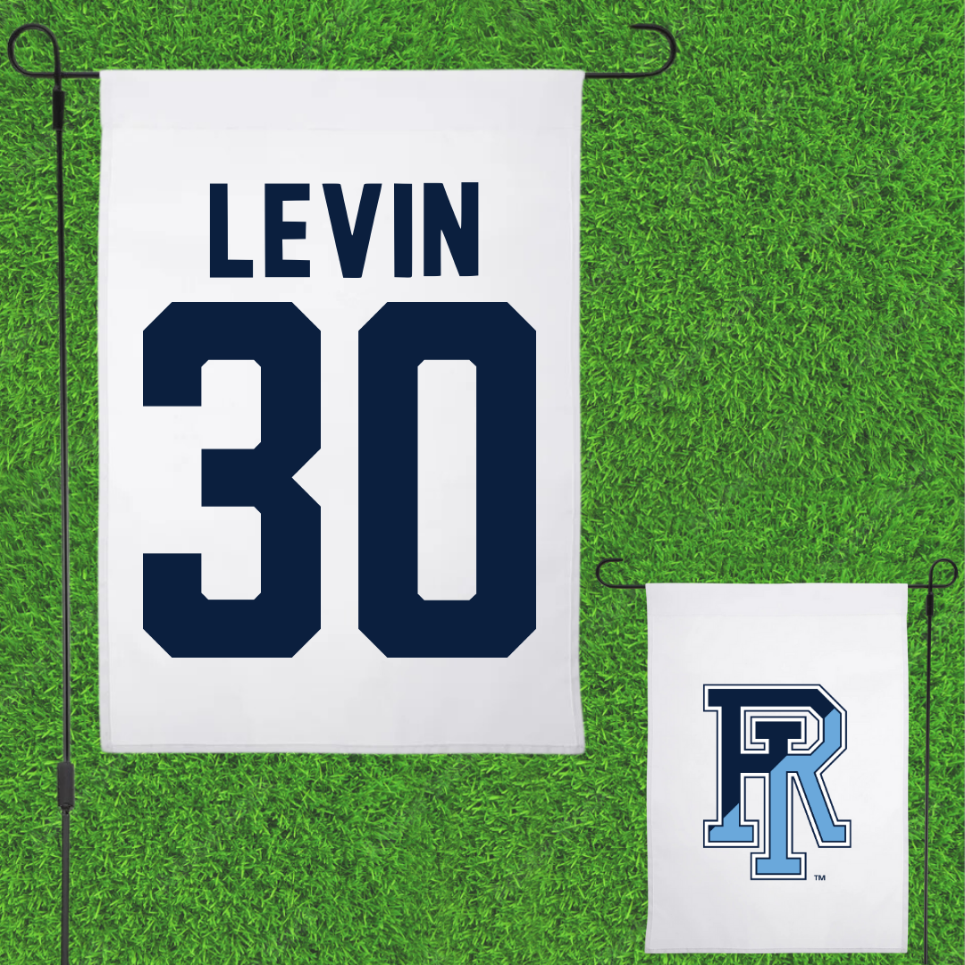 University of Rhode Island Baseball White Garden Flag - #30 Brody Levin