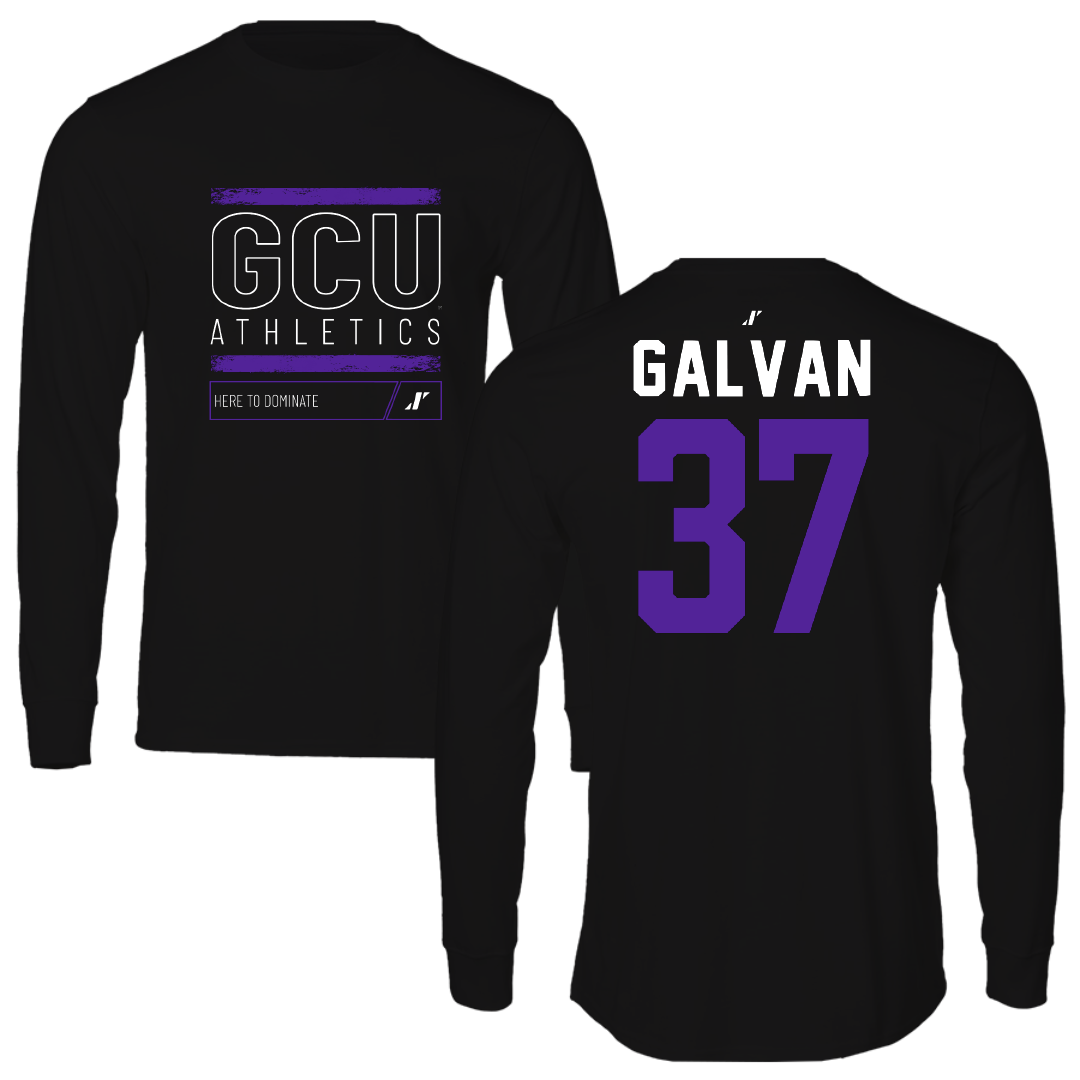 Grand Canyon University Baseball Black Dominate Long Sleeve - #37 Marcus Galvan