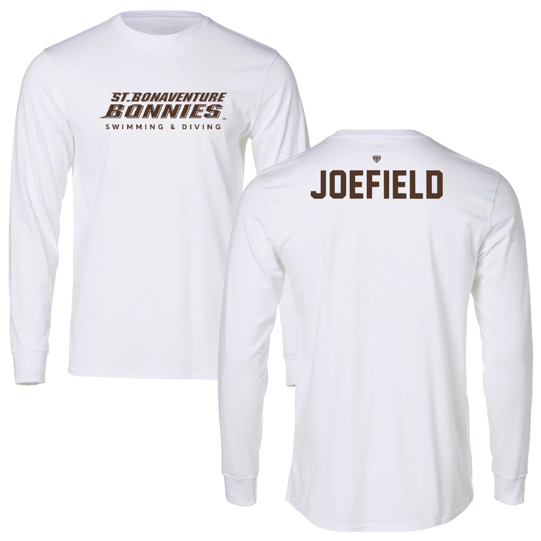 St. Bonaventure University Swimming & Diving White Long Sleeve - Sanayia Joefield