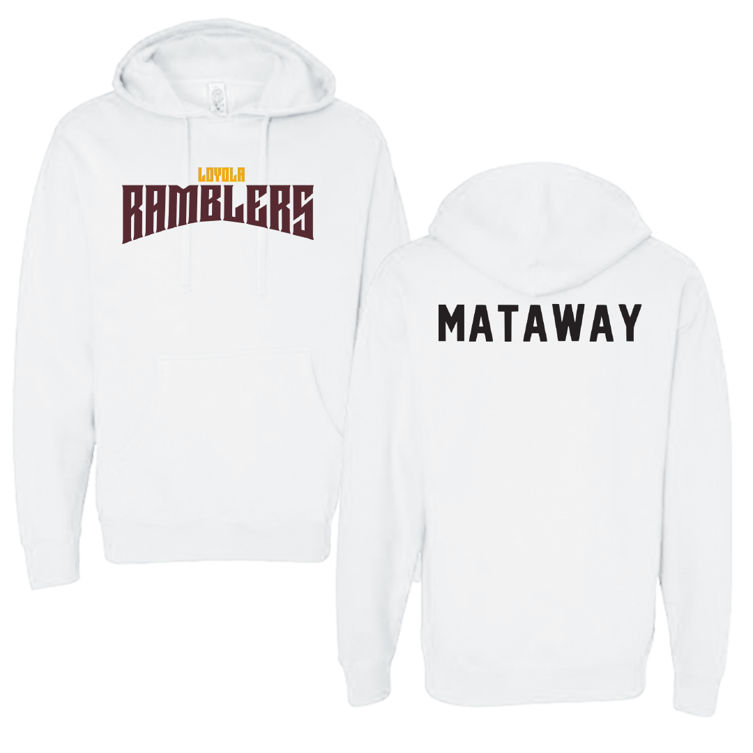 Loyola University-Chicago TF and XC White Classic Hoodie - Lily Mataway