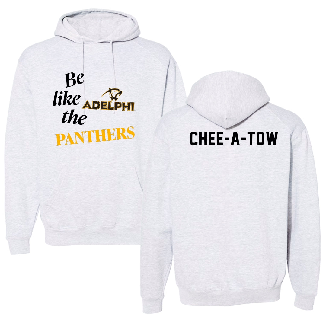 Adelphi University Swimming & Diving Light Gray Be Like Us Hoodie - Jake Chee-A-Tow