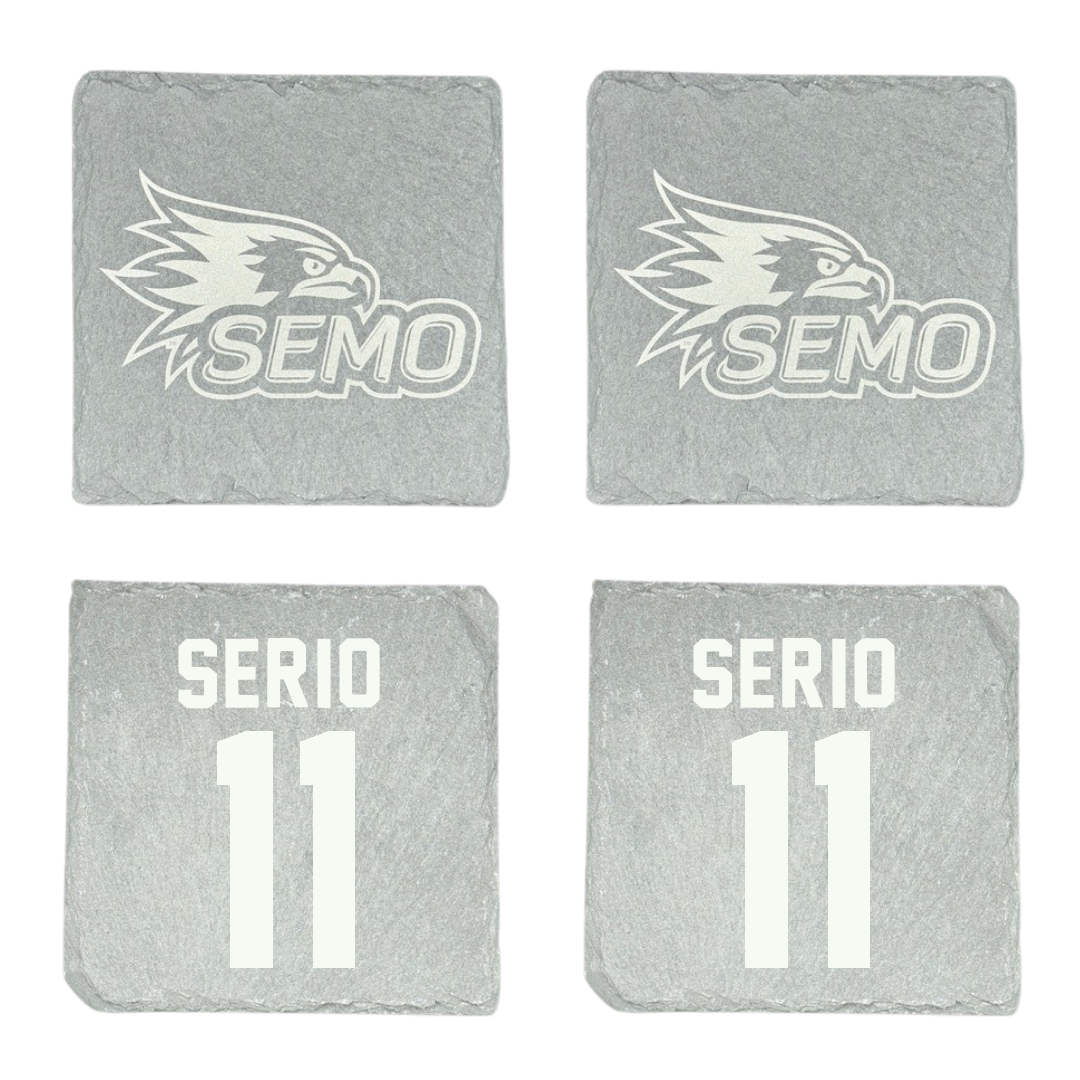 Southeast Missouri State University Soccer Stone Coaster (4 Pack)  - #11 Kylar Serio