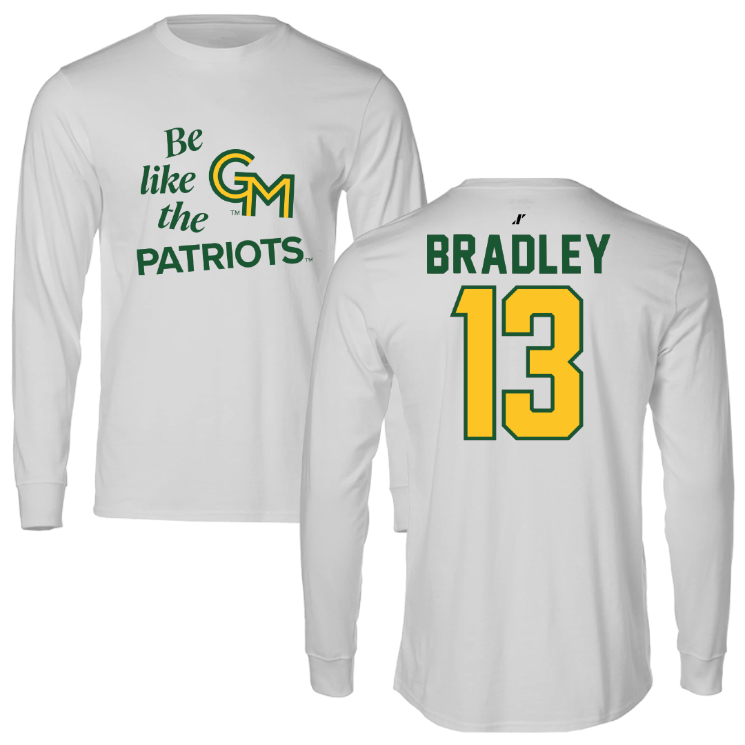 George Mason University Soccer Light Gray Be Like Us Long Sleeve - #13 Olivia Bradley