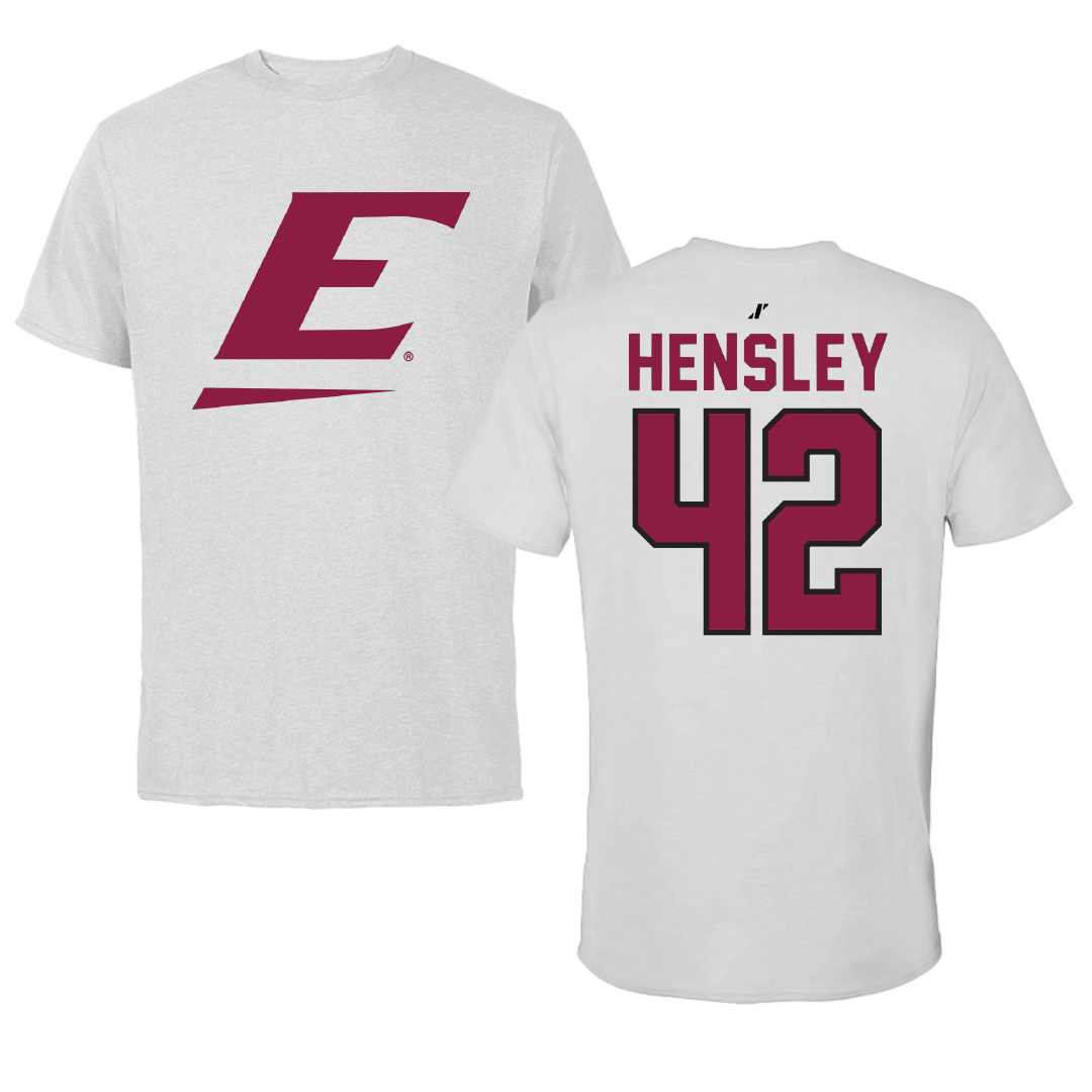 Eastern Kentucky University Football Light Gray Performance Tee - #42 Brady Hensley