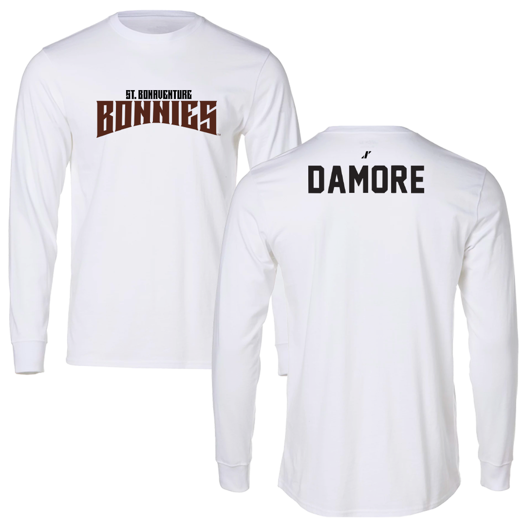 St. Bonaventure University Golf White Classic Performance Long Sleeve - Braddock Damore