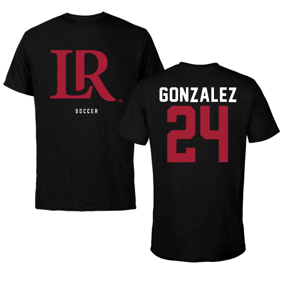 Lenoir-Rhyne University Soccer Black Performance Tee - #24 Rosa Gonzalez
