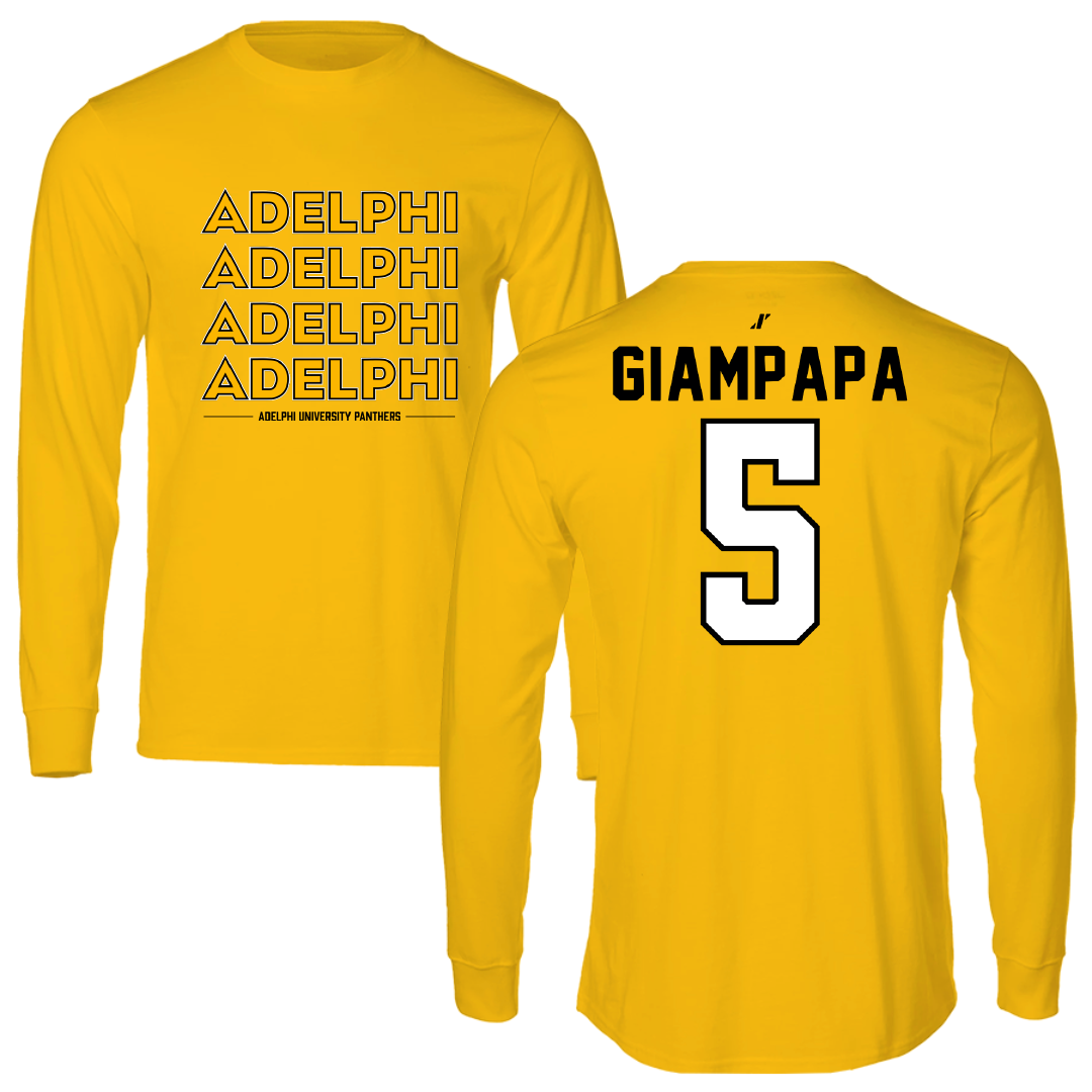 Adelphi University Bowling Gold General Performance Long Sleeve - #5 Giana Giampapa