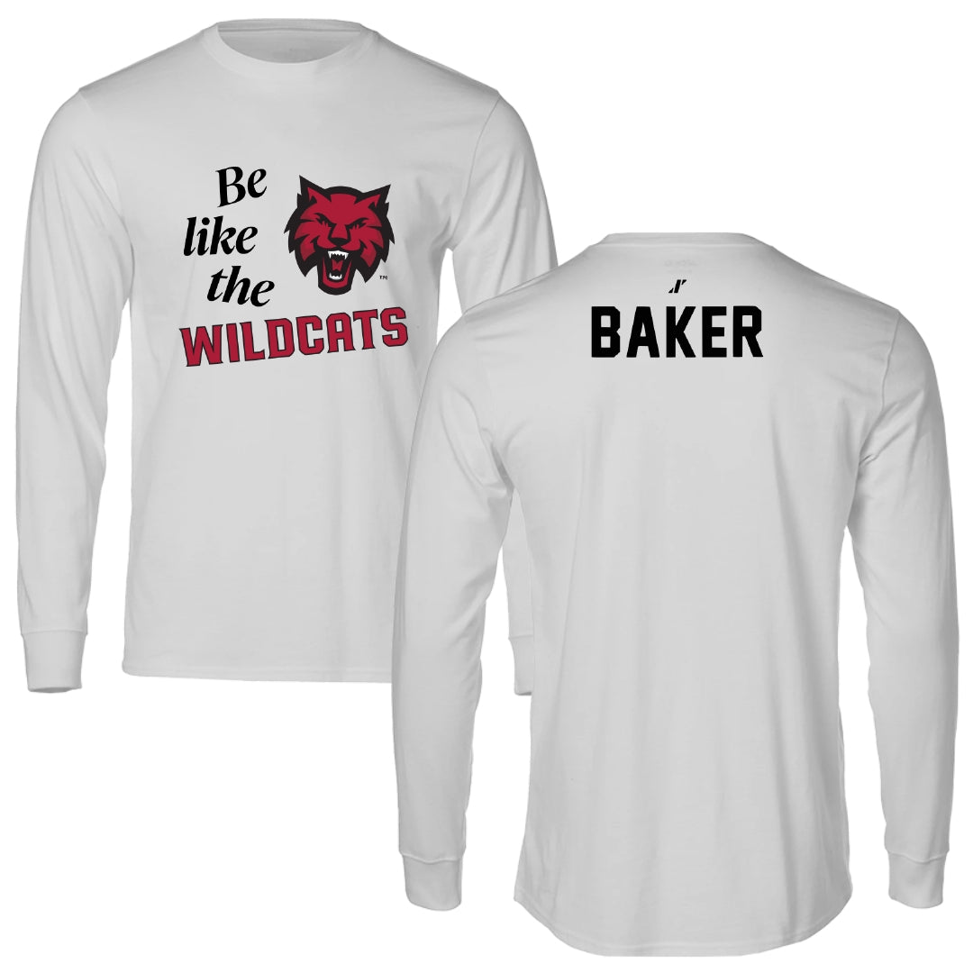 Central Washington University TF and XC Light Gray Be Like Us Performance Long Sleeve - Calvon Baker