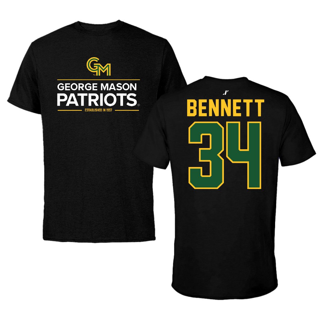 George Mason University Soccer Black General Tee - #34 Jazmine Bennett
