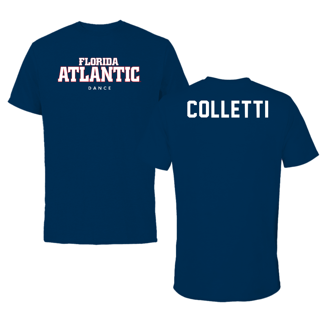 Florida Atlantic University Dance Navy Block Tee - Courtney Colletti