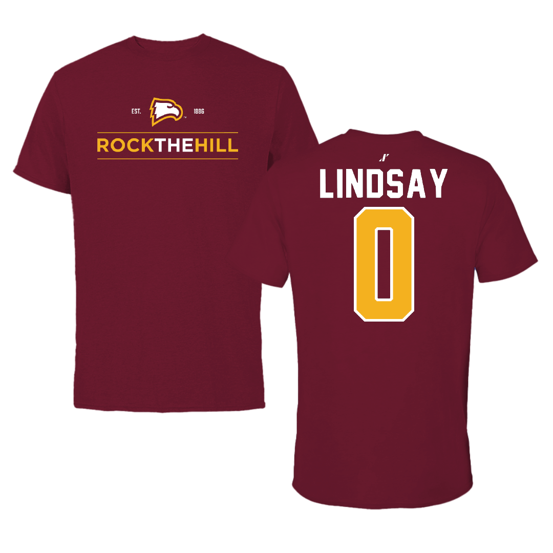Winthrop University Lacrosse Garnet General Tee - #0 Mikaylah Lindsay