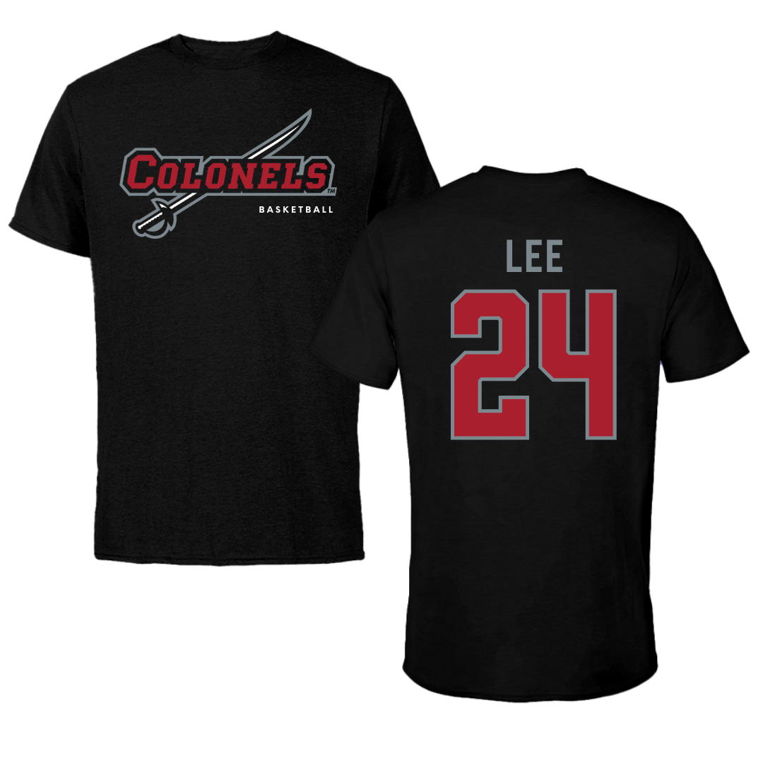 Nicholls State University Basketball Black Performance Tee - #24 Khia Lee