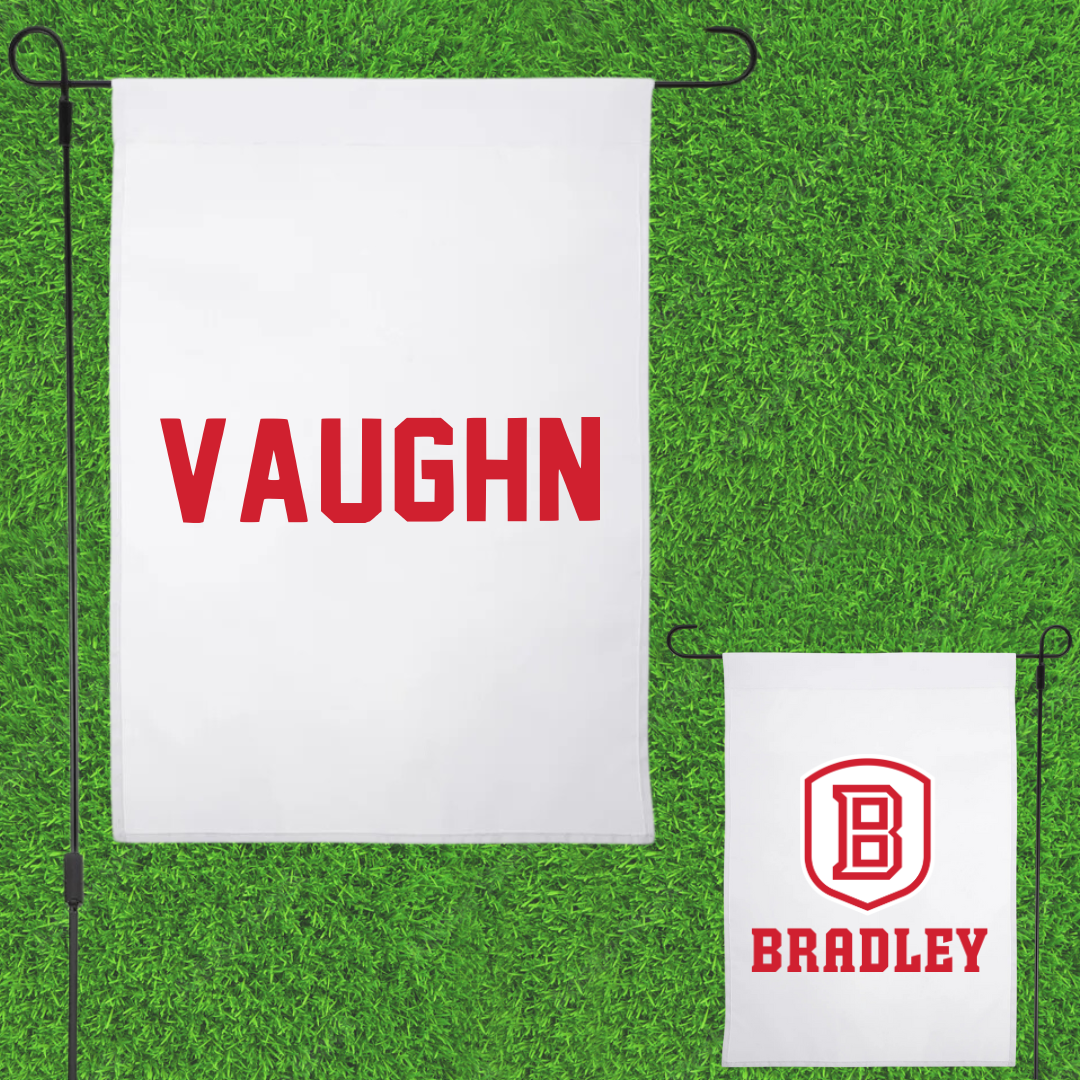 Bradley University TF and XC White Garden Flag - Jada Vaughn