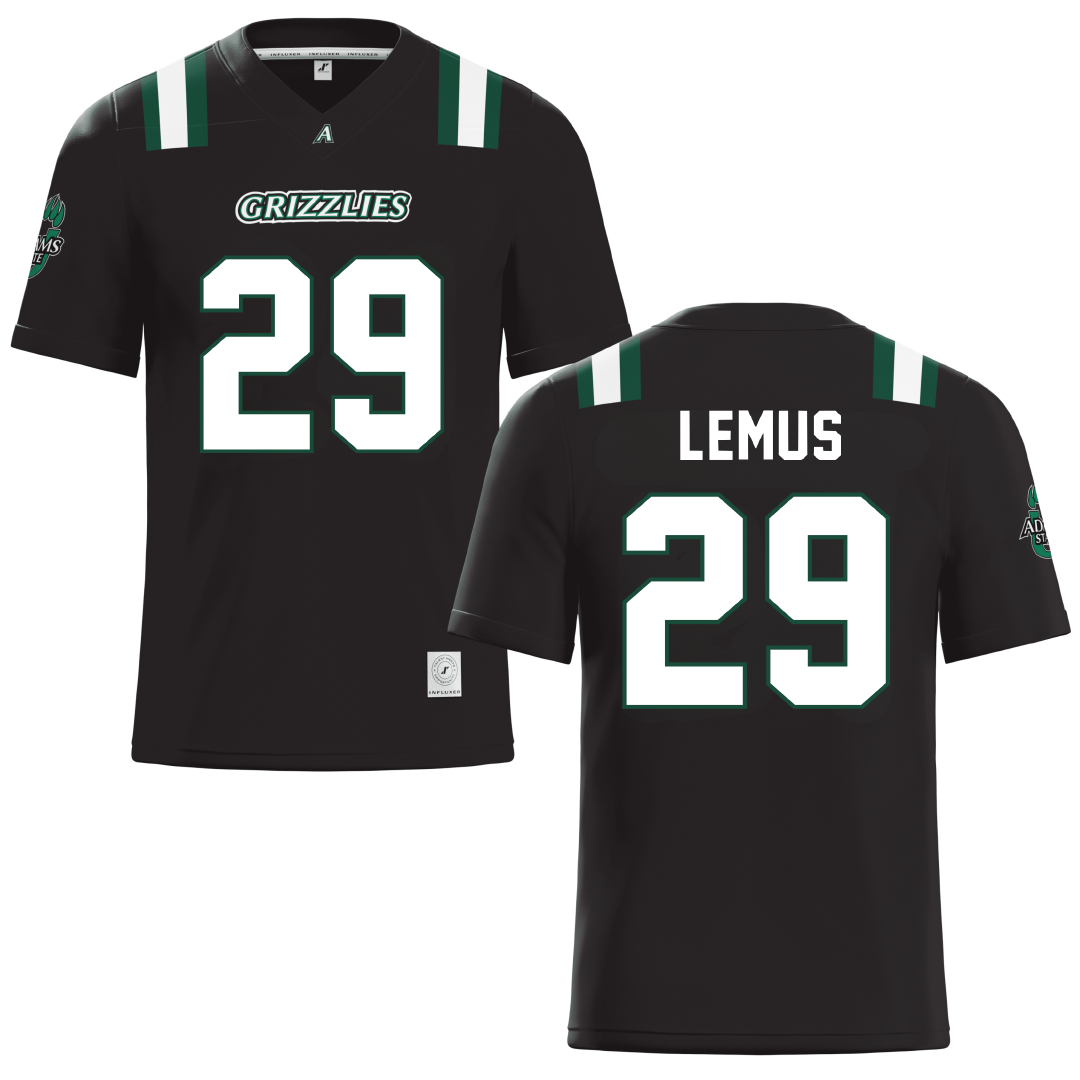 Adams State University Black Football Jersey - #29 Lisseth Lemus