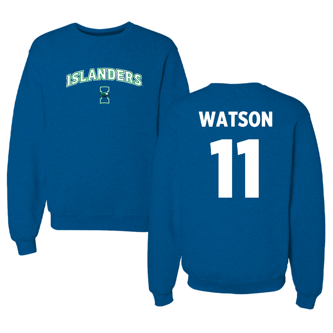 Texas A&M University-Corpus Christi Baseball Blue Crewneck - #11 Matthew Watson