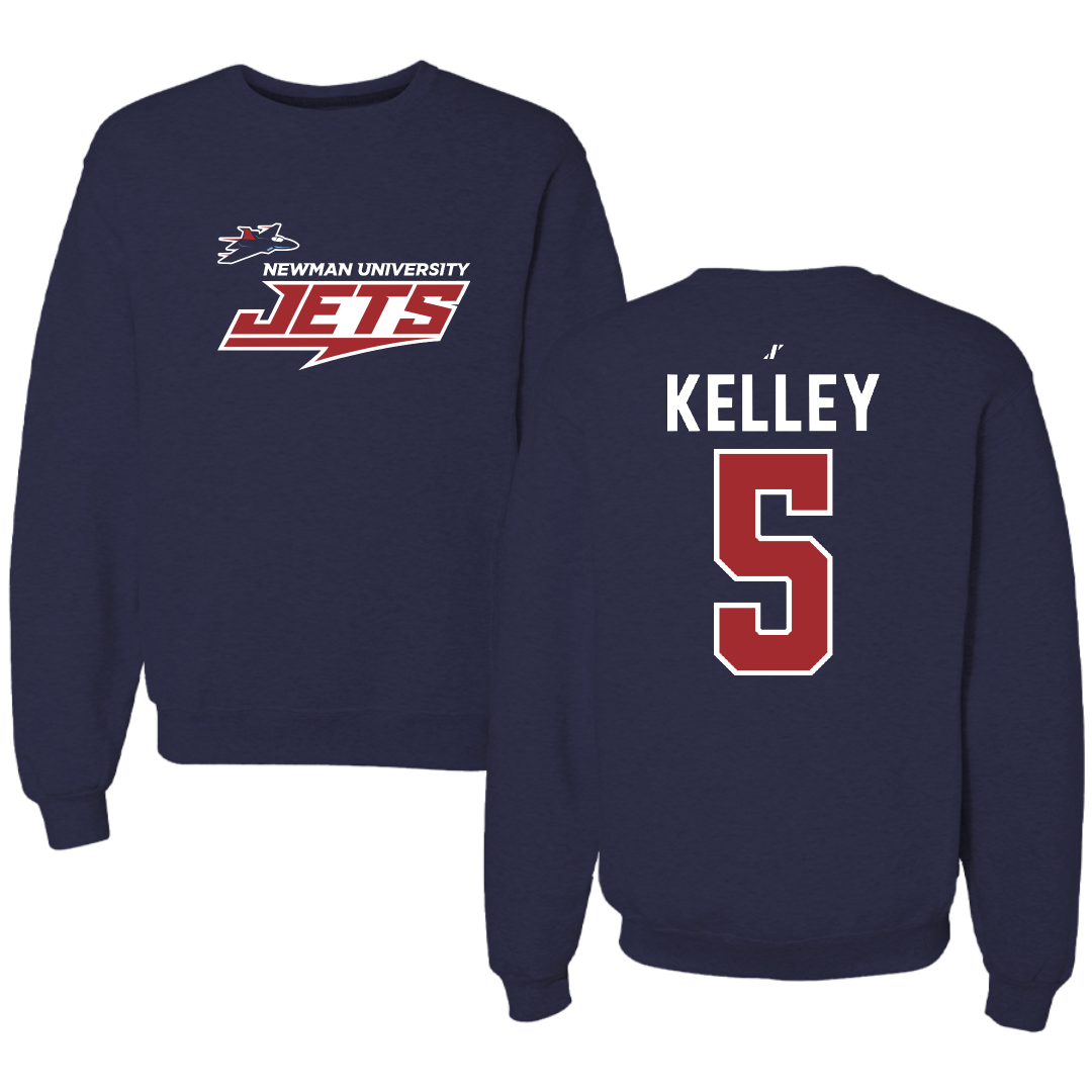 Newman University Volleyball Navy General Crewneck - #5 Avery Kelley