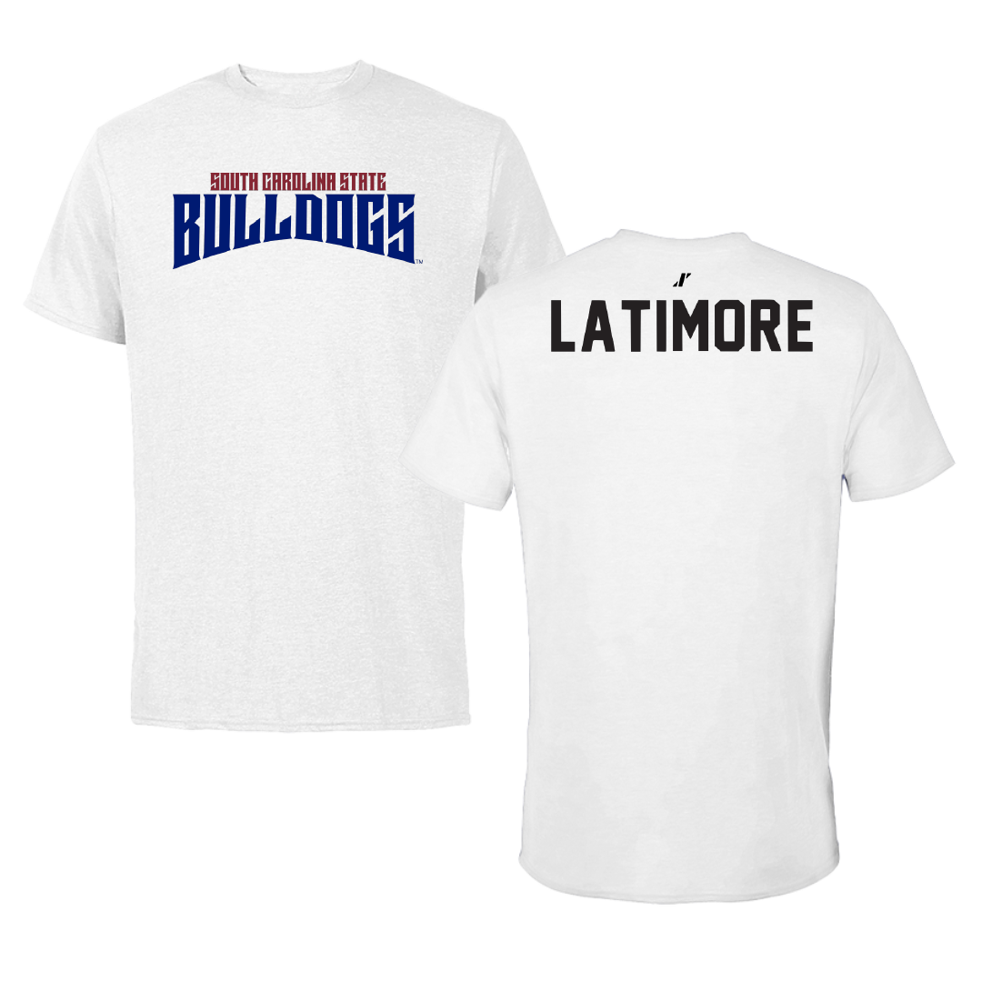 South Carolina State University TF and XC White Classic Performance Tee - Juliet Latimore