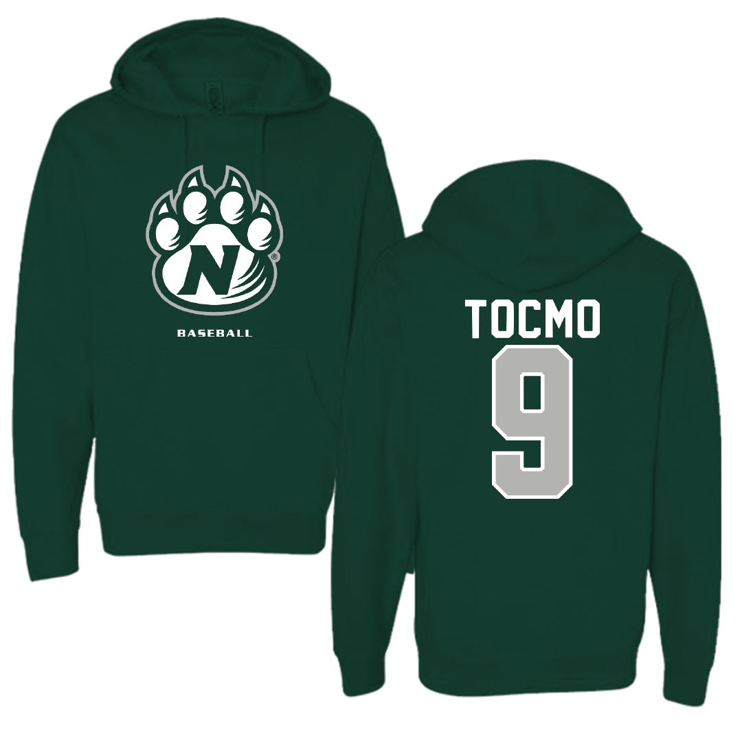 Northwest Missouri State University Baseball Forest Green Hoodie - #9 Evan Tocmo