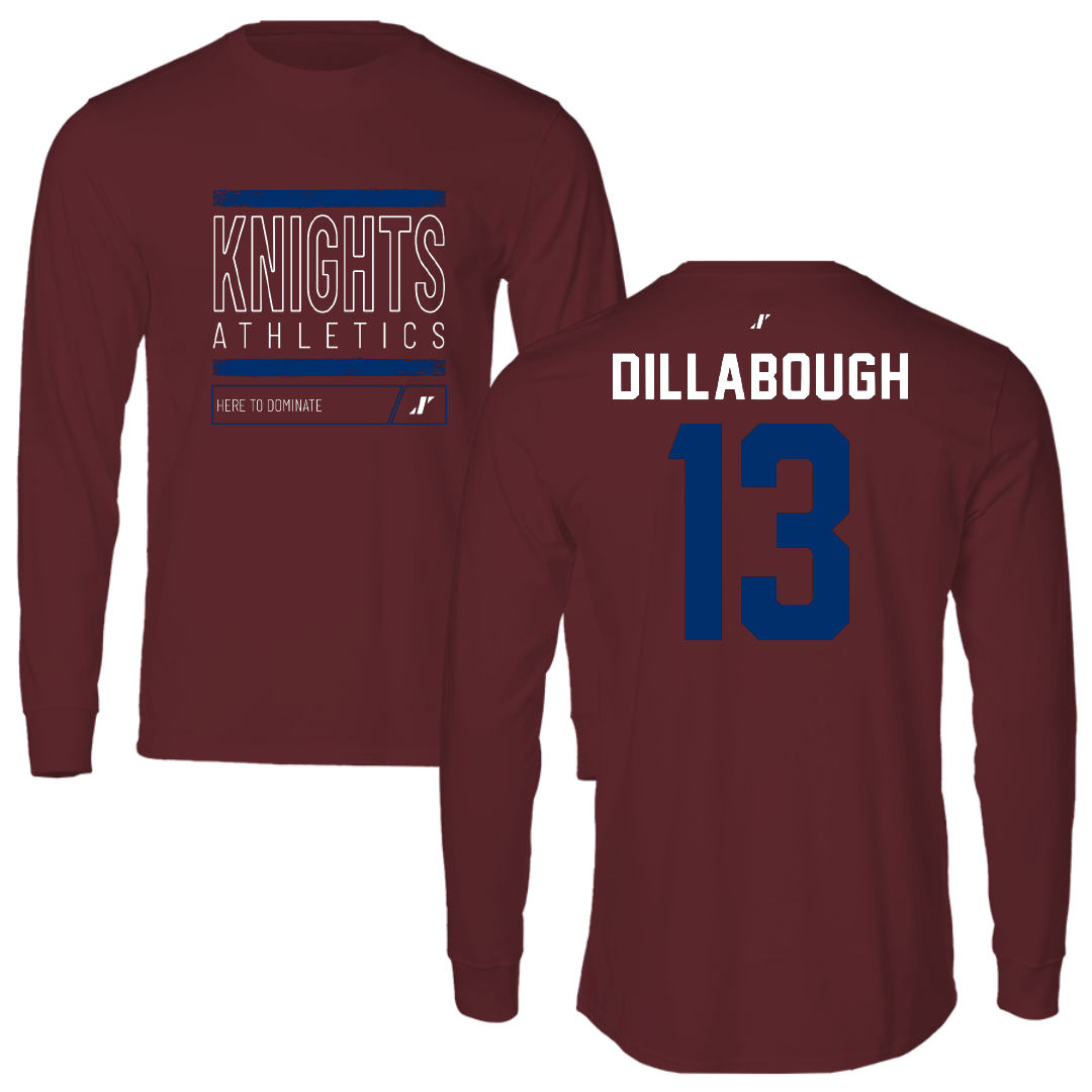 Fairleigh Dickinson University-Metropolitan Campus Lacrosse Maroon Dominate Long Sleeve - #13 Karly Dillabough