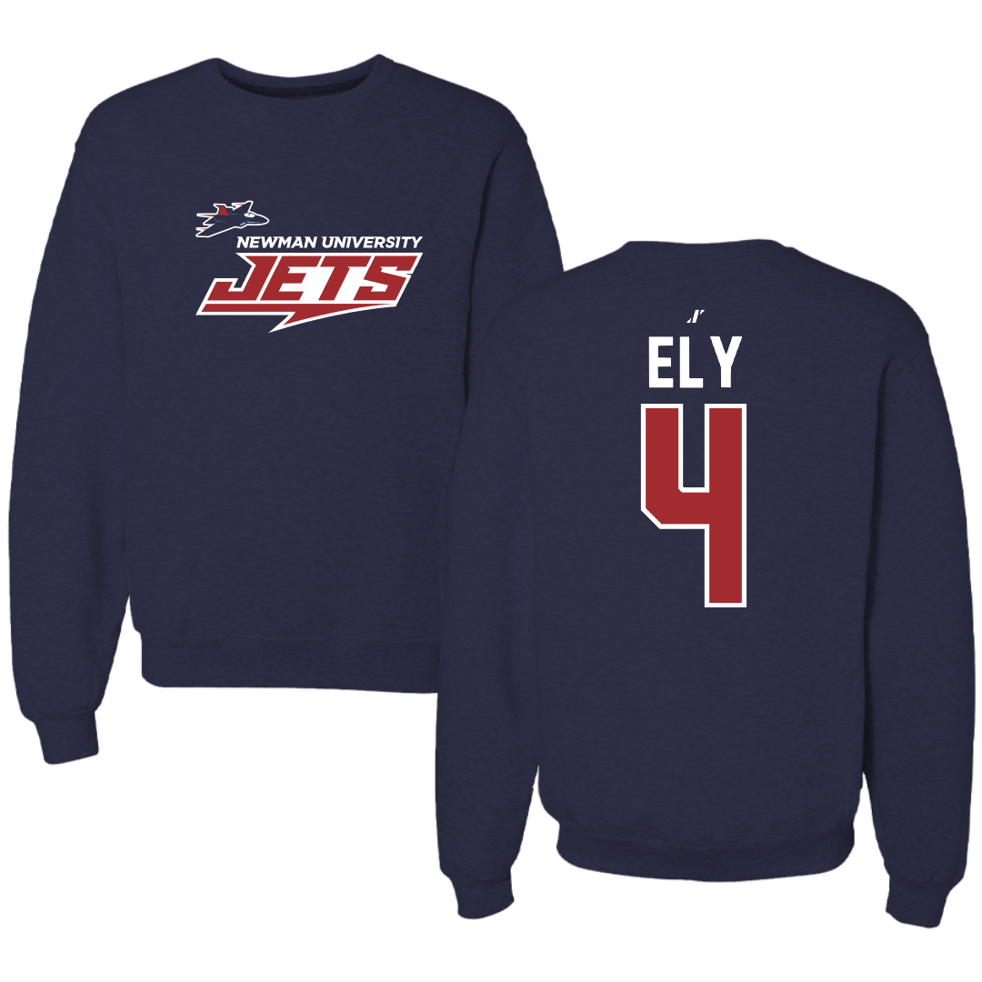 Newman University Baseball Navy General Crewneck - #4 Nicolas Ely