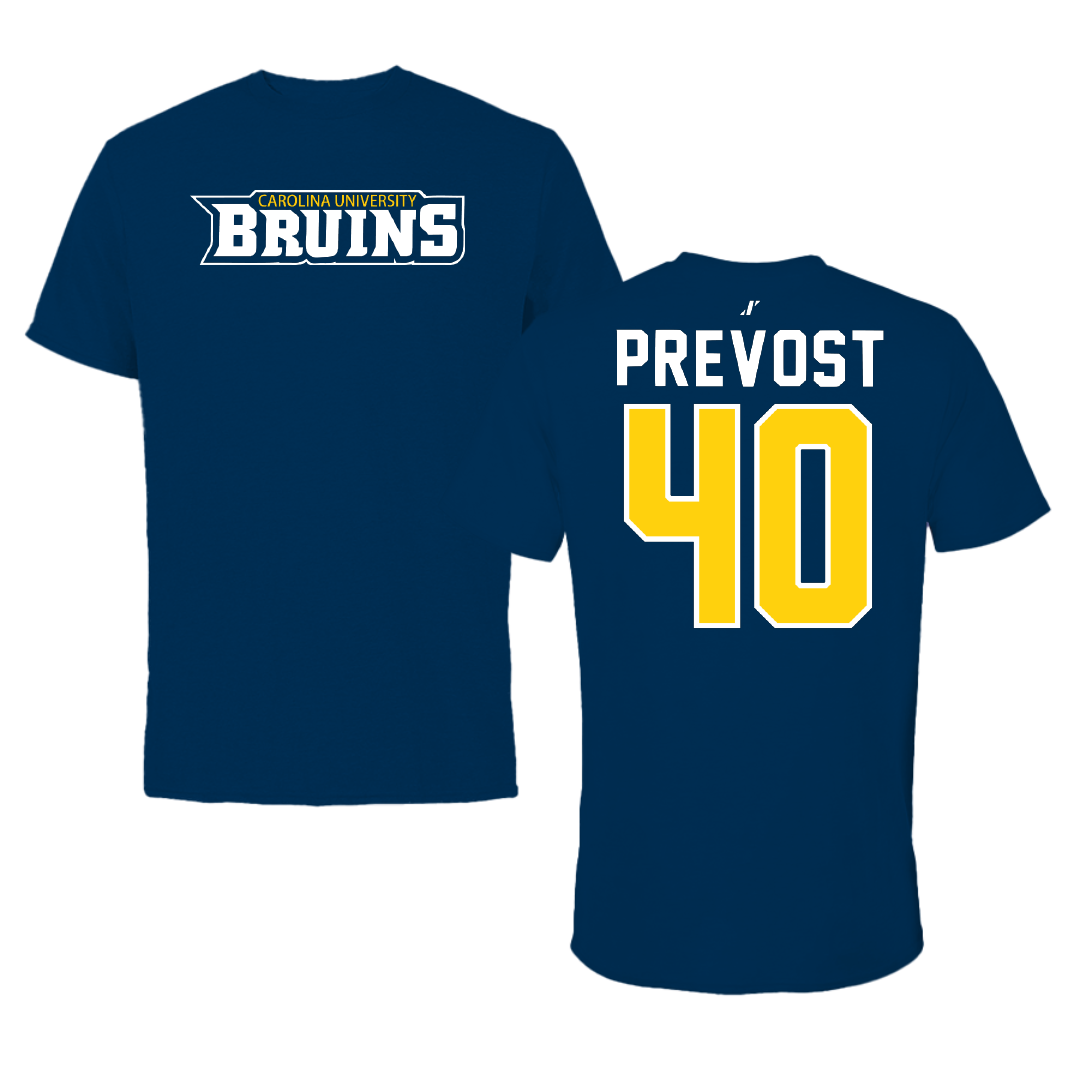 Carolina University Baseball Navy Tee - #40 Alex Prevost