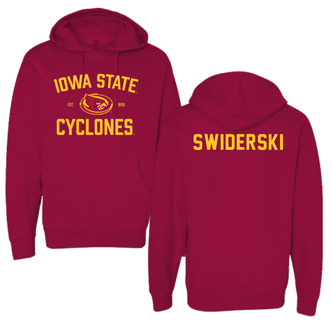 Iowa State University Wrestling Cardinal General Hoodie - Casey Swiderski