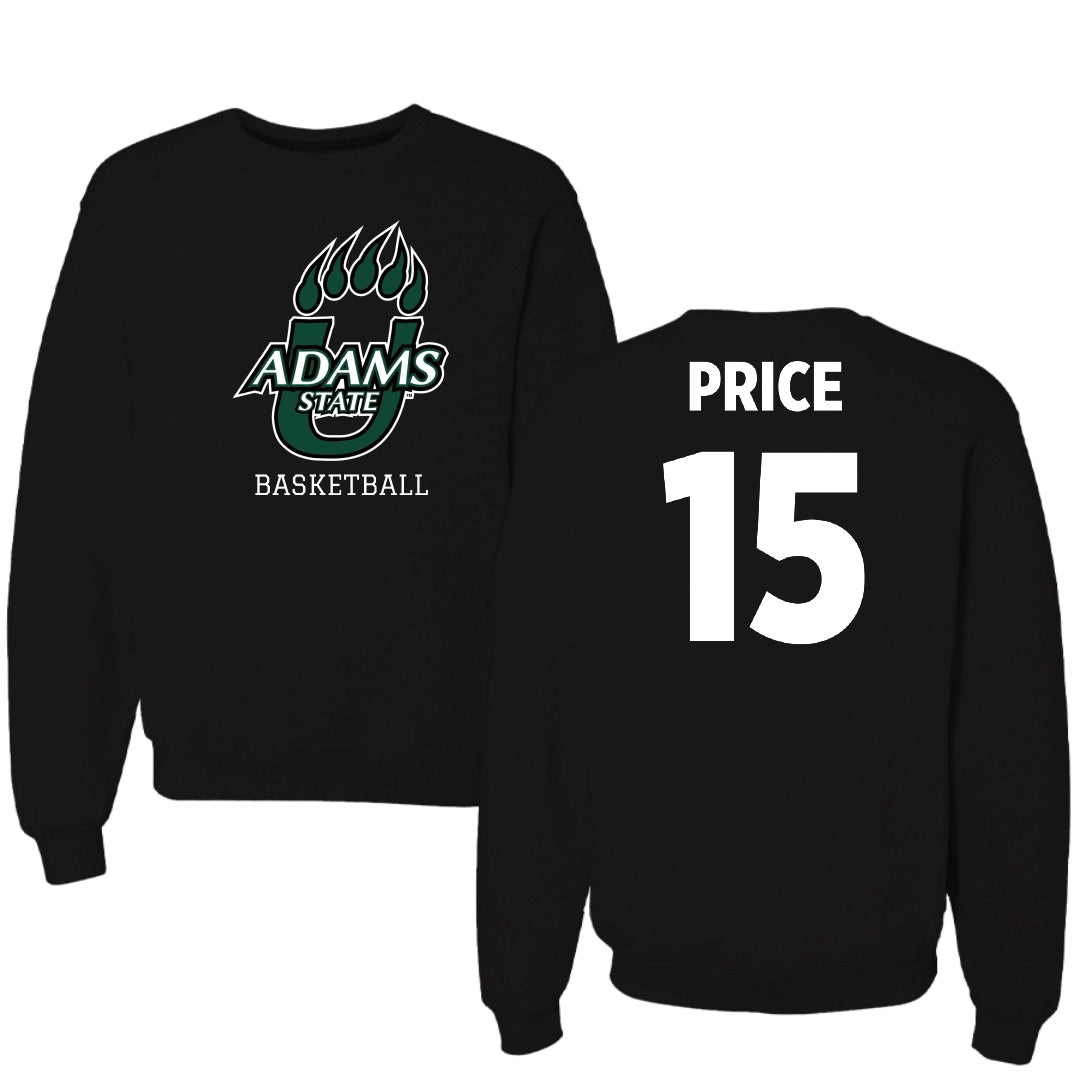 Adams State University Basketball Black State Crewneck - #15 Jada Price